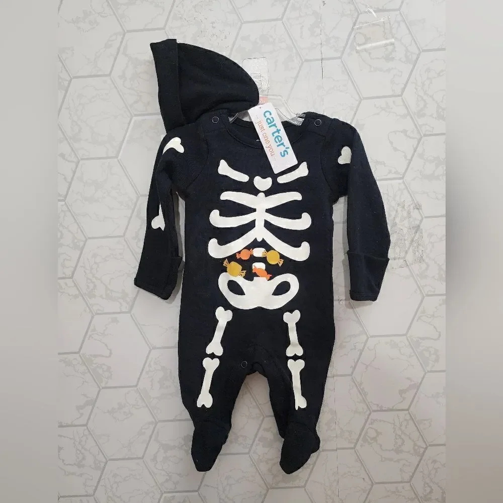 Nwt Unisex Boy's or Girl's Halloween Thanksgiving Clothes Bundle,  Size NB